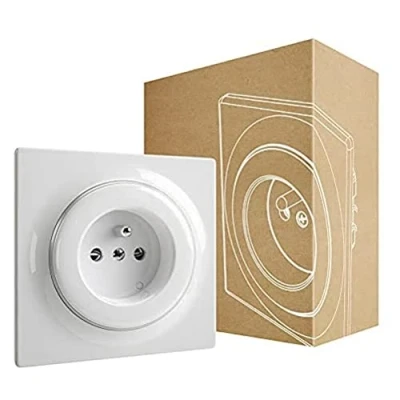Imagen de FIBARO N Outlet Typ E/Enchufe estándar Walli Line, Tipo E, Blanco, FGWSONE 011