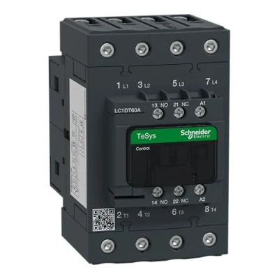 Imagen de Schneider Electric LC1DT60AP7 Tesys D, Contactor, 4P(4 Na) Ac 1, 440 V 60 A, Bobina 230 Ca 50/60 Hz