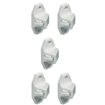 Imagen de Cyclingcolors 5x chiusure a molla per porte bianco plastico mobili armadio chiavistello cricchetto