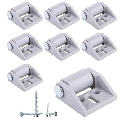 Imagen de Paquete de 8 ruedas pequeñas 15 mm, goma, fijas, no giratorias en una dirección con placa montaje, tornillos incluidos (8)
