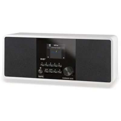 Imagen de Imperial DABMAN i200 Internet/Dab+ Radio (Sonido estéreo, por Internet/Dab+/Dab/FM, WiFi, LAN, Entrada Auxiliar, Salida de línea, Auriculares, Spotify), Color Blanco