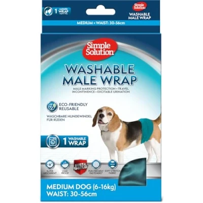 Imagen de Simple Solution Hunde Windeln Waschbar für Rüden M