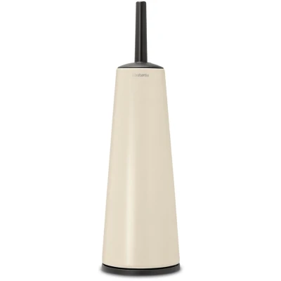 Imagen de Brabantia ReNew Escobillero &amp; Soporte Higiénico Limpia Debajo del Borde Base que no Raya Resistente a la Corrosión Accesorio de Baño Soft Beige 42 x 12 cm