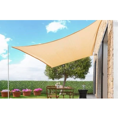 Imagen de InnovaGoods® Toldo Vela de Sombra 3x4m, Rectangular, Toldos Exterior Terraza Protección Rayos UV para Exteriores, Pergola, Jardín, Terrazas. Color Beige