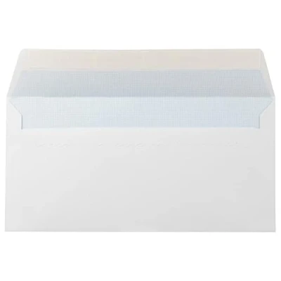 Imagen de Sobre liderpapel n.2 blanco din americano 110x220mm tira de silicona open system caja 500 unidades