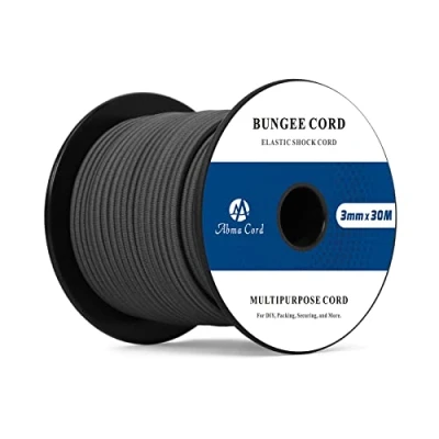 Imagen de Abma Cord Cuerda Elástica 3mm 30M de Lona Goma Tensora Expansora Negro
