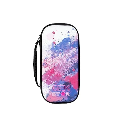 Imagen de Konix Geek Star Funda de Transporte y protección Consolas Nintendo Switch, Switch Lite OLED Almacenamiento 8 Juegos Motivo Estrellas