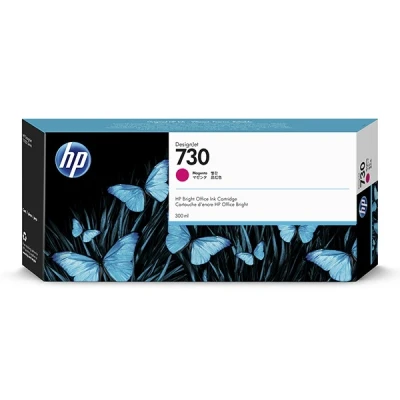 Imagen de HP 730 P2V69A Magenta, Cartucho de Tinta Original DesignJet, 300 ml, para Impresoras DesignJet T 1700