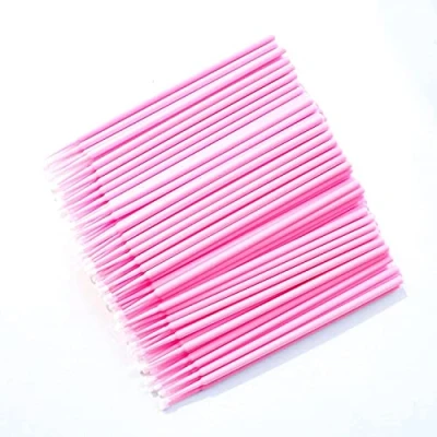 Imagen de Fenshine 100 cepillos micro aplicadores desechables para extensión de pestañas, maquillaje pestañas
