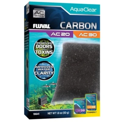 Imagen de Fluval Carga Carbón Activo para filtros Mochila Acuario AquaClear AC20/30,1pc