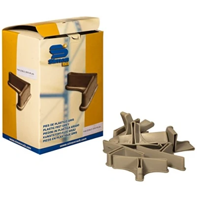 Imagen de Simonrack 90130000014 Caja de 48 pies plástico para estantería, P/40 doble, color gris