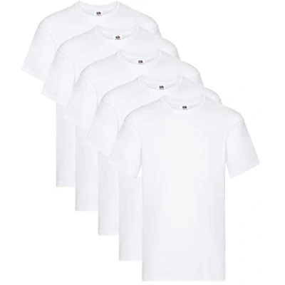 Imagen de Fruit of the Loom 61 082 0 Camiseta, Blanco, S (Pack de 3) para Hombre