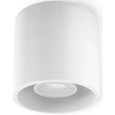 Imagen de SOLLUX lighting Orbis Downlight Lámpara De Techo Diseño Moderno Con Pantalla Cilíndrica Fabricado En Aluminio 1 Bombilla GU10 Reemplazable Blanco, 10 x cm