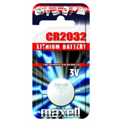 Imagen de Maxell CR2032 3V batería Li Ion, color plateado, 1 unidad