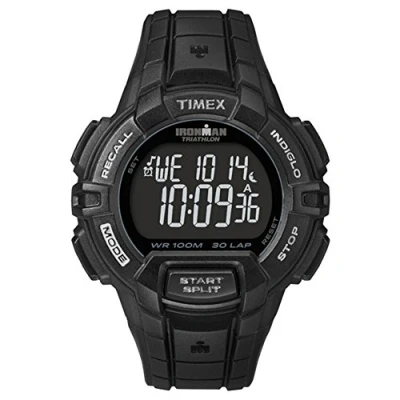Imagen de Timex Ironman Traditional 30 Lap Rugged Reloj de Cuarzo para Hombres, Color Negro