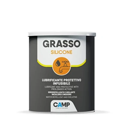 Imagen de Camp Grasso Silicone, Grasa de Silicona, Lubricante Infusible, Protector, Transparente, Inerte, Inodoro e Hidrorrepelente, 1Kg