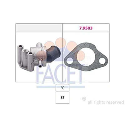 Imagen de FACET 7.8107 Termostato, refrigerante 87C Made in Italy OE Equivalent FIAT: Uno Hatchback