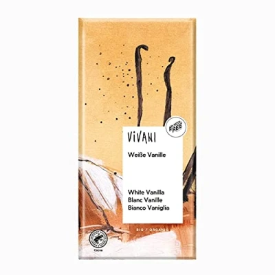 Imagen de Chocolate Blanco con Vainilla Bourbon BIO Vivani 80g