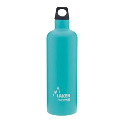 Imagen de Botella Térmica de Acero Inoxidable Doble Pared Aislada al Vacío Laken (0,75L Turquesa) Para Niños y Adultos/Para Gimnasio Deportes Resistente Duradera