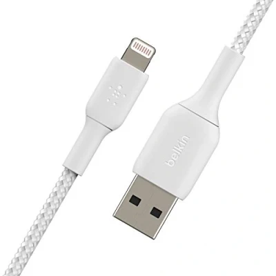 Imagen de Belkin Boost Charge Lightning Braided cable 1 Metro Blanco