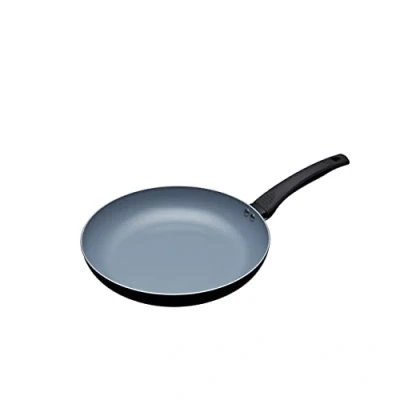 Imagen de MasterClass Sartén de inducción ecológica con antiadherente cerámico sin productos químicos, aluminio / hierro, negro azul, 28 cm
