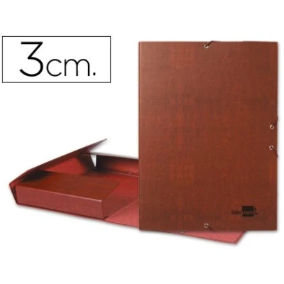 Imagen de Carpeta proyectos liderpapel folio lomo 30mm carton forrado cuero