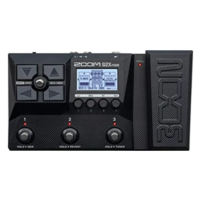 Imagen de Zoom G2X FOUR pedal multiefectos para guitarra con de expresión, IR multicapa, modelado amplificadores, 75+ efectos, looper, caja ritmos, afinador, audio interface, ligero