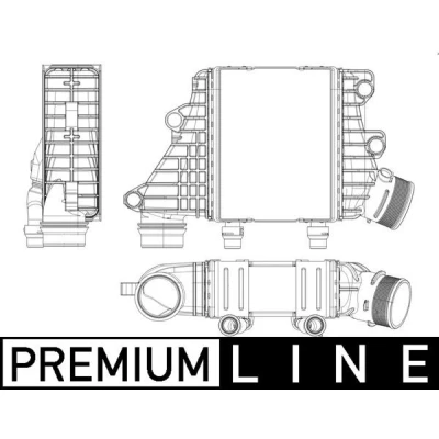 Imagen de MAHLE ORIGINAL CI 412 000P Intercooler LAND ROVER: Range Rover Evoque