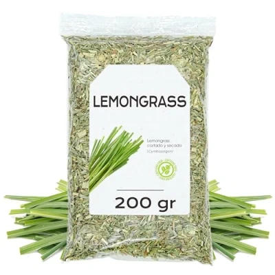 Imagen de Hierba de Limon 200g Lemongrass Citronella Cortada y Secada a Granel (200 gr)
