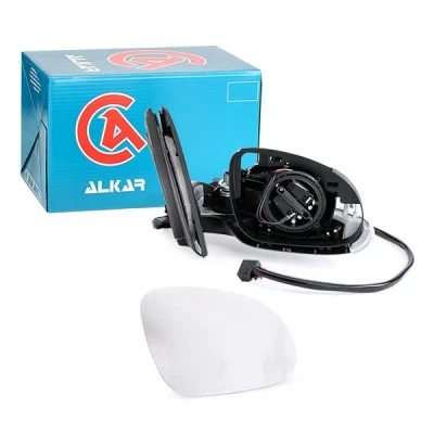 Imagen de Espejo retrovisor Alkar 6128128 derecha imprimado eléctrico calefactable, convexo para vehíc. con volante a la izquierda VOLKSWAGEN: Golf 5 norauto,