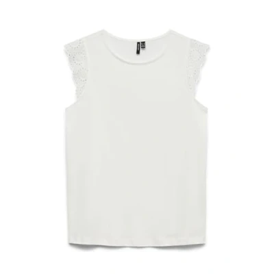 Imagen de Vero Moda Vmemily Gathering Camiseta estampada, Mujer, Talla: XL, Snow white