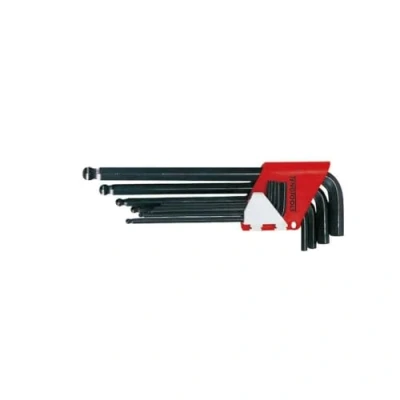 Imagen de TengTools 112260104 Juego de atornilladores acodados 1.5, 2, 2.5, 3, 4, 5, 6, 8, 10 Acero cromo vanadio 9