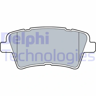Imagen de DELPHI LP3537 Juego de pastillas freno con avisador acústico desgaste Chapa antichirridos sin accesorios KIA: Optima / K5 Berlina