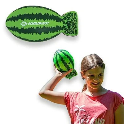 Imagen de Schildkröt Pelota Splash Sandía, para Fútbol Americano, Superficie de Neopreno Antideslizante, 25 x 13cm, Vuela como una Rugby, Resistente al Agua Salada, 970292