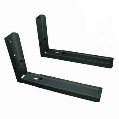 Imagen de deleyCON Soporte Universal para Microondas de Montaje en Pared hasta 35kg Extensible a 48,3cm Horno Parrilla Cafetera Negro