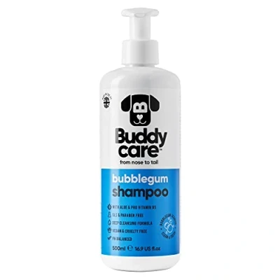 Imagen de Buddycare Champú para Perros de Limpieza Profunda con Aroma a Chicle Aloe Vera y Pro Vitamina B5 500ml