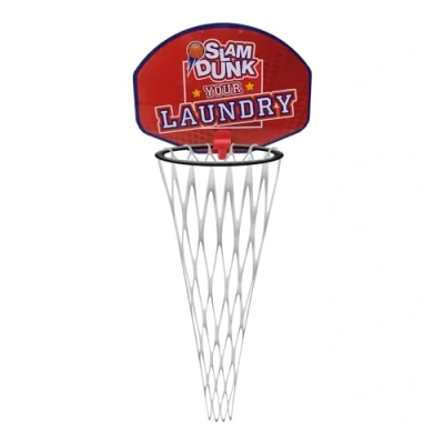 Imagen de Mad Monkey Cesto para la Ropa Sucia con diseño de Canasta Baloncesto, Rojo, Negro, One Size