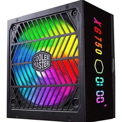 Imagen de Cooler Master XG 750 Plus Platinum PSU (UE) 80 (Eficiencia +92%) 750W, Fully Modular, Display Tiempo Real, Condensadores 100% Japoneses, Ventilador FDB ARGB 135mm, Negro con