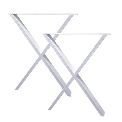 Imagen de M.pascual patas para mesa de comedor blanca 58x71cm forma x 2 unidades