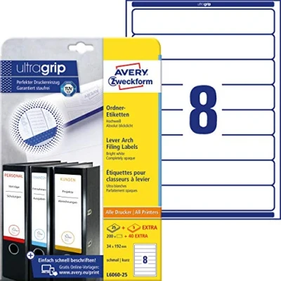 Imagen de Avery L6060 25 Etiquetas De Impresora