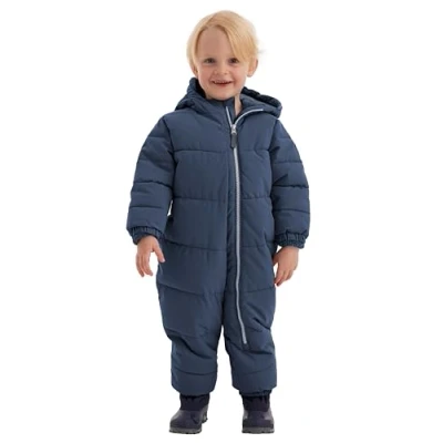Imagen de firstinstinct by killtec niños Mono/traje para la nieve con aspecto de plumón y capucha FIOW 32 MNS ONPC, dark blue, 122, 38897 000