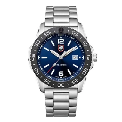 Imagen de Luminox Pacific Diver XS.3123 Reloj de Hombre 44mm Buceo en Plata/Azul con Pantalla Fecha 200m Resistencia al Agua Cristal Zafiro