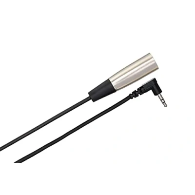 Imagen de Hosa XVM 115M, Camcorder Microphone Cable, Right angle 3.5 mm TRS to XLR3M, 15 ft