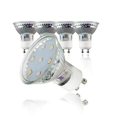 Imagen de 5x3W Bombillas LED GU10 I Luz blanco cálido 3000K 250lm Foco Iluminación 230V Ø50mm Pack de 5
