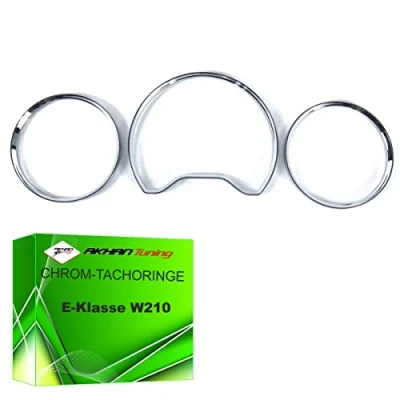 Imagen de TR10W210 Cromo velocimetro ANILLOS , CUADRO VEHÃƒ CULO Gauge Dash cromados bisel DE INSTRUMENTOS s mandos