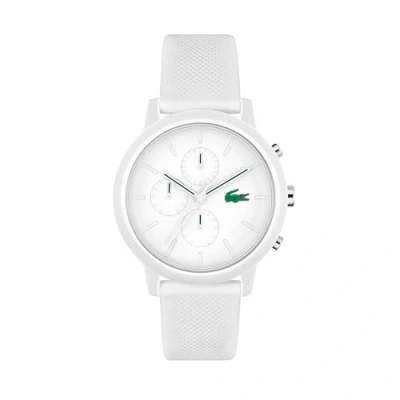 Imagen de Lacoste Reloj Cronógrafo de Cuarzo para Hombre con Correa en Silicona Blanco 2011246