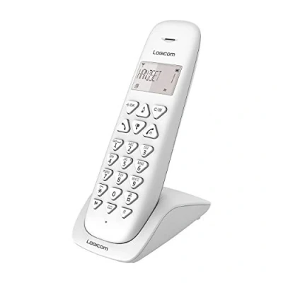 Imagen de Logicom Fixed Wireless Phone Fijo sin Correo de Voz teléfonos analógicos y DECT Solo Vega 150 inalámbrico Blanco