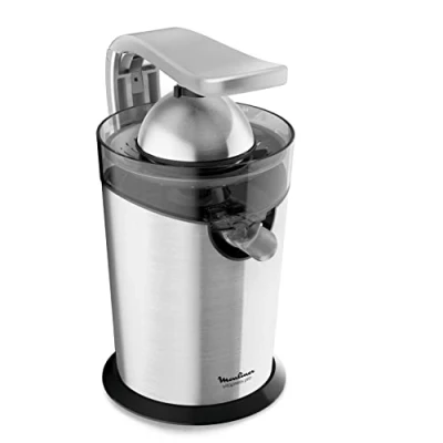 Imagen de Exprimidor Moulinex Vitapress Pro PC700D10, 300 W, Sistema antigoteo, Directo al vaso, Desmontable, Base antideslizante, Acero Inoxidable