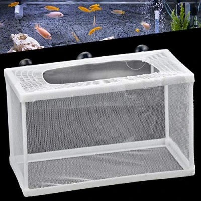 Imagen de Incubadora de Peces Caja Malla Red Aislamiento para Acuarios con Ventosa Bebé