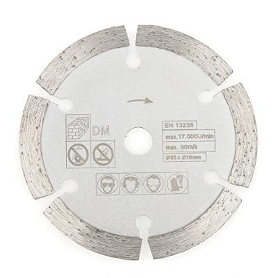 Imagen de 85mm x 10mm diamante corte circular hoja de sierra herramienta rotativa madera disco para carpintería